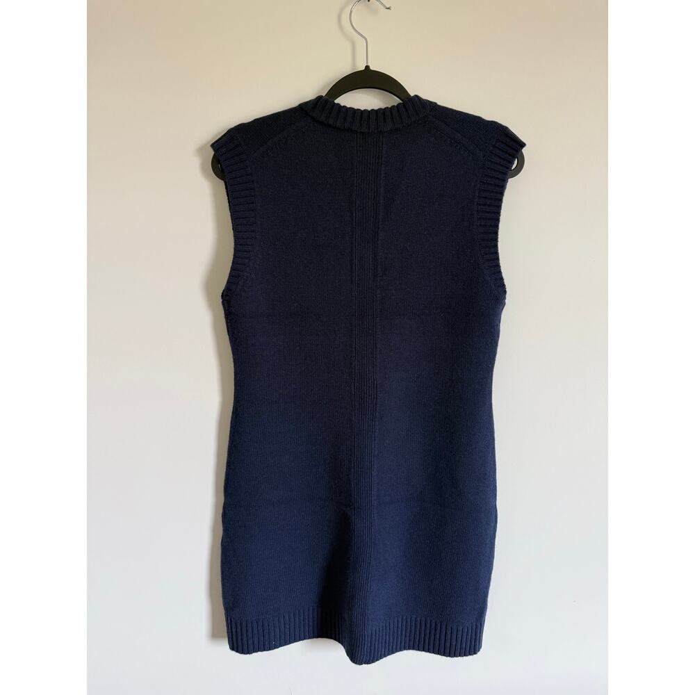 $198 New Everlane Sweater Mini Dress in Luxe Merino - Navy - Medium - Picture 7 of 12